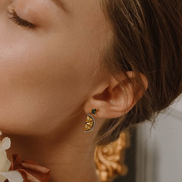 House of Harlow lemon earrings - Picture 5 of 5